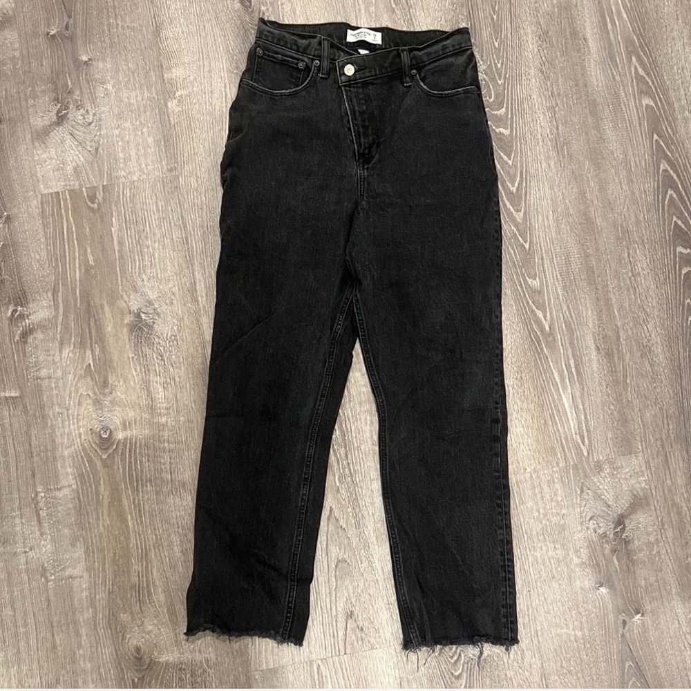 abercrombie & fitch 90's straight ultra high rise curve love size 6 regular
